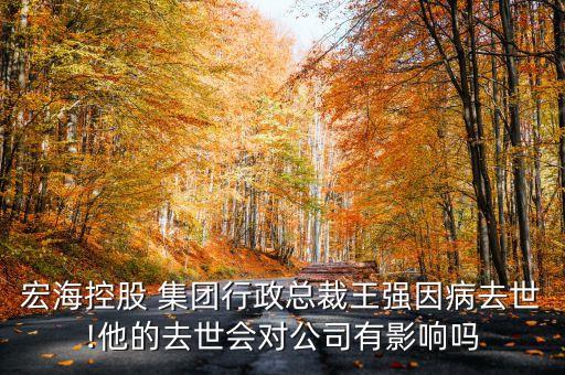 宏?？毓?集團行政總裁王強因病去世!他的去世會對公司有影響嗎