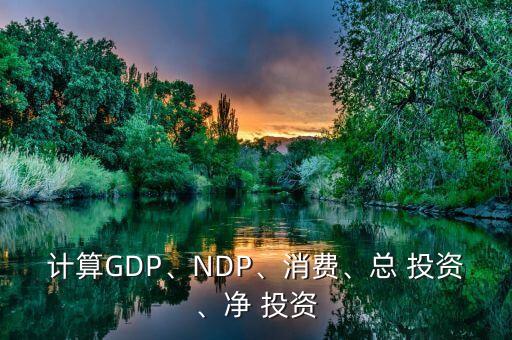 計(jì)算GDP、NDP、消費(fèi)、總 投資、凈 投資