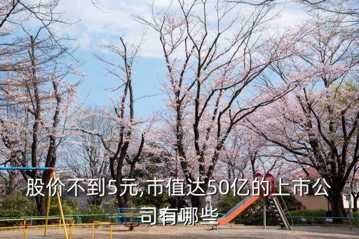 股價不到5元,市值達(dá)50億的上市公司有哪些