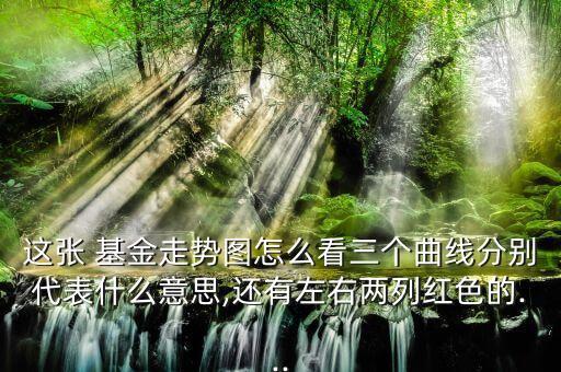 這張 基金走勢圖怎么看三個(gè)曲線分別代表什么意思,還有左右兩列紅色的...