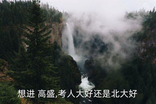 想進 高盛,考人大好還是北大好