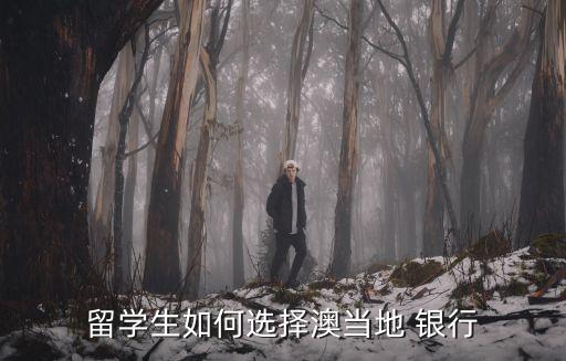 留學生如何選擇澳當地 銀行
