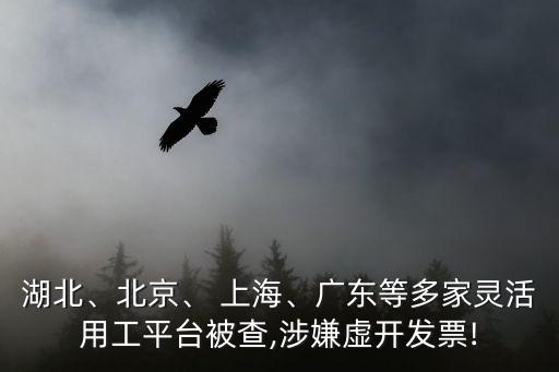 湖北、北京、 上海、廣東等多家靈活用工平臺(tái)被查,涉嫌虛開發(fā)票!