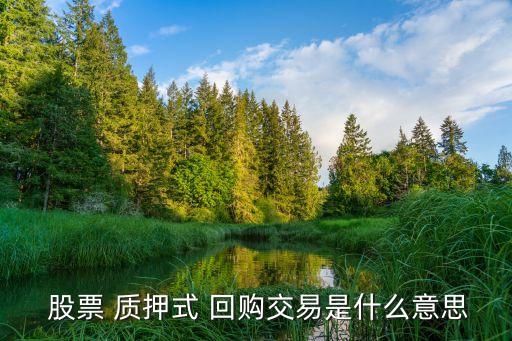 股票質(zhì)押提前回購,股票提前回購并解除質(zhì)押的影響