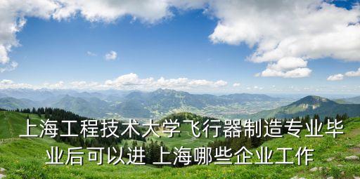 上海工程技術(shù)大學飛行器制造專業(yè)畢業(yè)后可以進 上海哪些企業(yè)工作