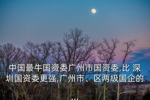 中國(guó)最牛國(guó)資委廣州市國(guó)資委,比 深圳國(guó)資委更強(qiáng),廣州市、區(qū)兩級(jí)國(guó)企的...