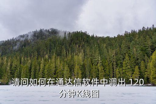 請問如何在通達信軟件中調出 120 分鐘K線圖