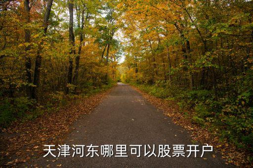  天津河東哪里可以股票開戶