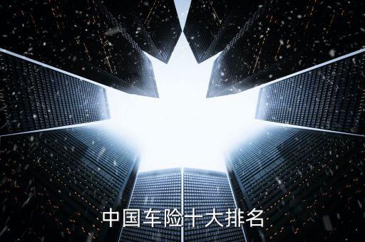 中國車險(xiǎn)十大排名