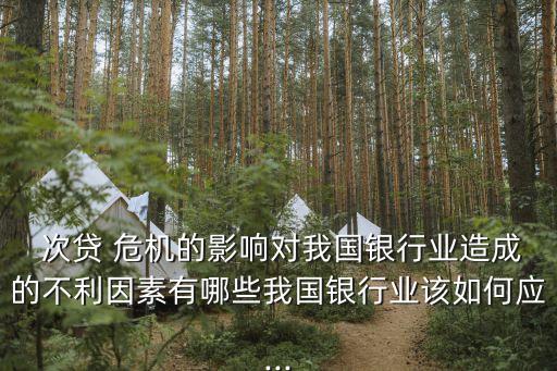  次貸 危機(jī)的影響對我國銀行業(yè)造成的不利因素有哪些我國銀行業(yè)該如何應(yīng)...
