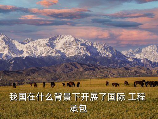 中國對外承包工程
