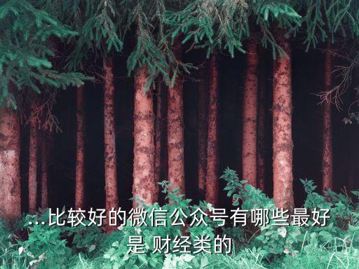 中國(guó)財(cái)經(jīng)類(lèi)微信號(hào)20強(qiáng)