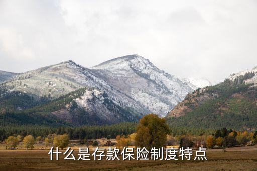 什么是存款保險制度特點(diǎn)